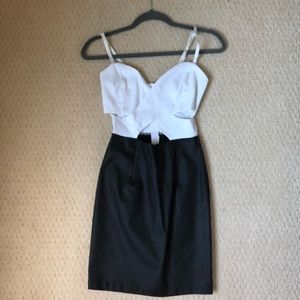 Black and white dress